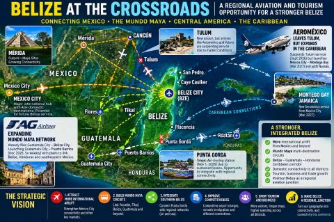 Belize at the cross Roads.Image