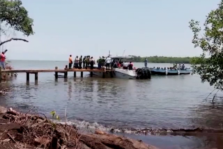 Belize Territorial Volunteers, seen mooring at the Sarstoon FOB Dock