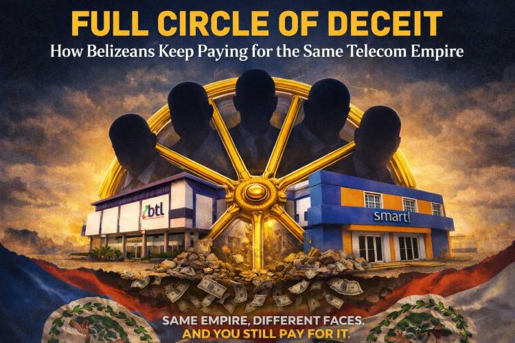 Full Circle of deceit.Editorial Image