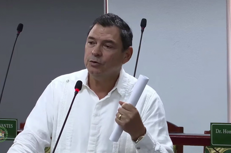 Hon. Julius Espat in House of Parliamnent