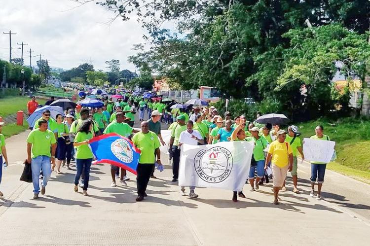 BNTU on Protest March