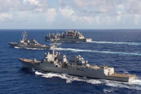 U.S. Warships near Venezuelan Coast