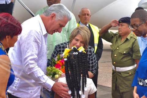 Cuban President Miguel Diaz Canel Bermudez 