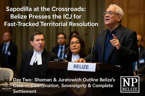 Belize's ASAD SHOMAN at the Hague