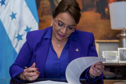 Honduras' President Xiomara Castro 