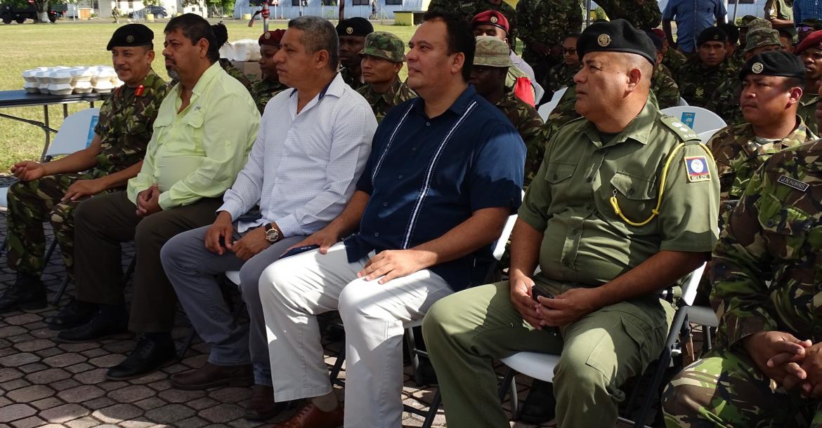 Government representatives and the BDF High Command