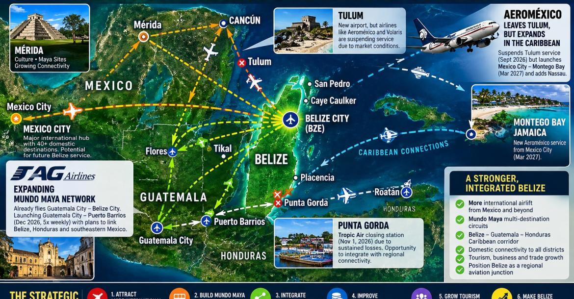 Belize at the cross roads.Image