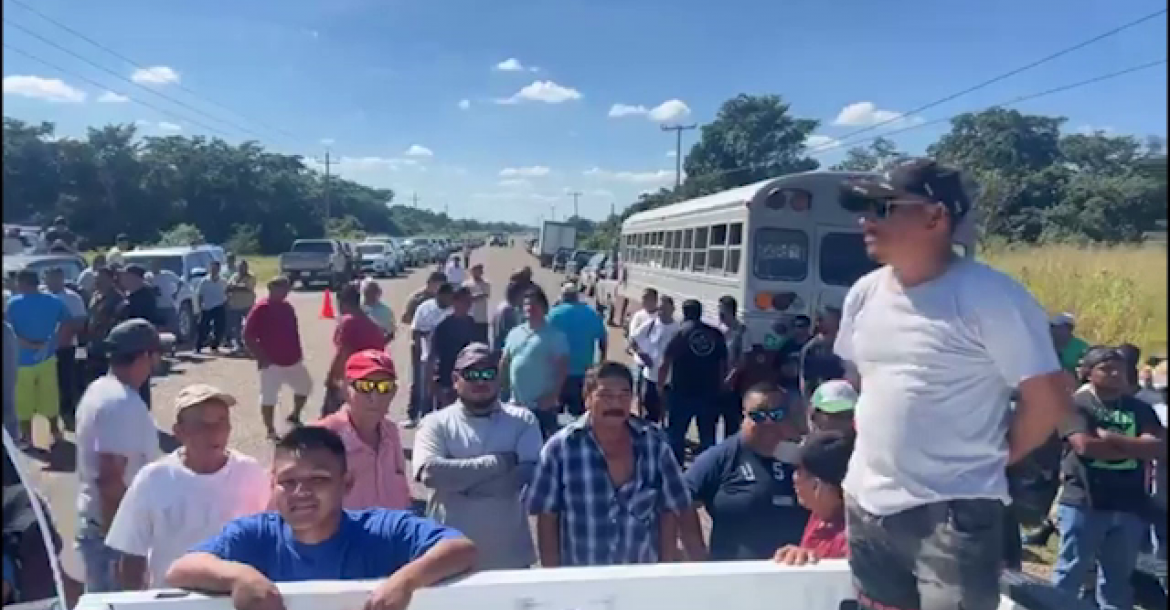 Belize Cane Farmers Block Highway