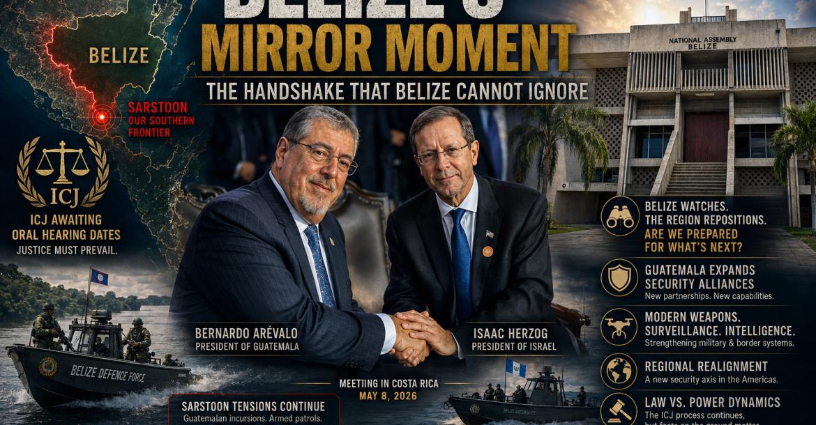 THE HANDSHAKE THAT BELIZE CANNOT IGNORE.Image