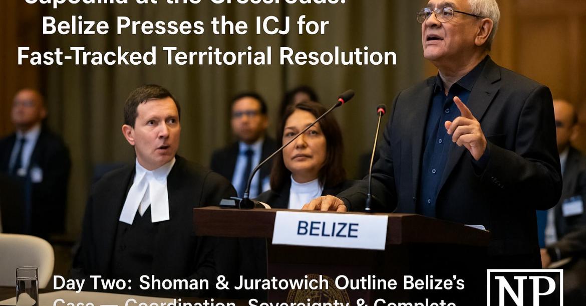 Belize's ASAD SHOMAN at the Hague